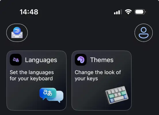 SwiftKey home screen
